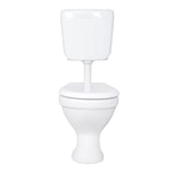 thumbnail of Komplettset Stand WC Abgang Waagerecht Wand Tiefspüler + Deckel + Spülkasten