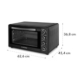 thumbnail of Masterchef 60 Mini-Backofen 60l 2000W 100-230 °C Timer schwarz Schwarz