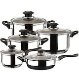 thumbnail of Magefesa Family - Batería de Cocina, 10 piezas, Acero Inoxidable, Fácil Limpieza y Apta Lavavajillas, Asas Bakelita toque soft-cold