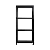 thumbnail of Scaffalatura in Resina con 4 Ripiani 100kg 61x31x131cm Nero Thinia Home