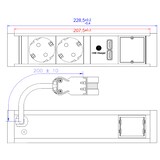 thumbnail of Bachmann VENID 2x Steckdose 1x USB-Charger A/A 1x CM (936.001)