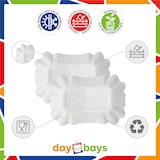 thumbnail of DayBays 12000 Stk. Pommesschale KU51 ca 9x14x3 cm laminiert weiß ohne Beschichtung