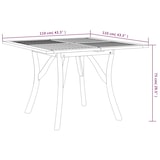 thumbnail of Mesa de jardín madera maciza de acacia 110x110x75 cm
