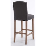 thumbnail of Conjunto de 2 bancos de bar Louise em tecido cinza escuro/antigo claro