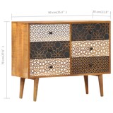 thumbnail of vidaXL Dressoir met geprint patroon 90x30x70 cm massief mangohout