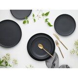 thumbnail of CreaTable Uno Black Tellerset 12-tlg Steinzeug