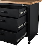 thumbnail of Bancada de garagem com armário de arrumação - Superfície de trabalho em madeira 2 armários 3 gavetas Painel perfurado Capacidade de carga 500kg VITO