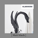 thumbnail of ADRIAN | Design Edelstahl große Badarmatur Schwan | Schwarz luxuriöse Waschtischarmatur Hotel Gastronomie|hohe Mischbatterie freistehende Waschbecken