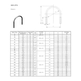 thumbnail of Rundstahlbügel DIN 3570 Form A, verzinkt, Durchmesser (innen):530 mm