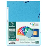 thumbnail of Exacompta Sammelmappe mit Gummizug, 3 Klappen und Etikett aus Manila Karton 400g , für Format DIN A4