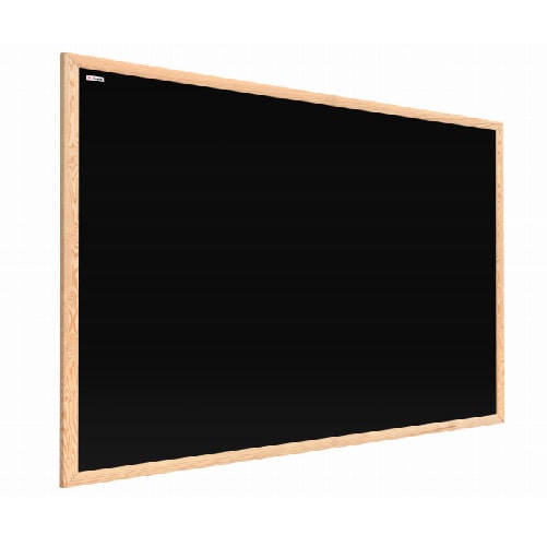 ALLboards Tableau à Craie Noir Magnétique avec Cadre en Bois 100×80 cm