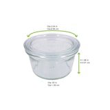 thumbnail of Firstpack WEK976 Barattolo Weck in vetro + cop per vasocottura Ø 8cm H50mm 165ml - 12pz