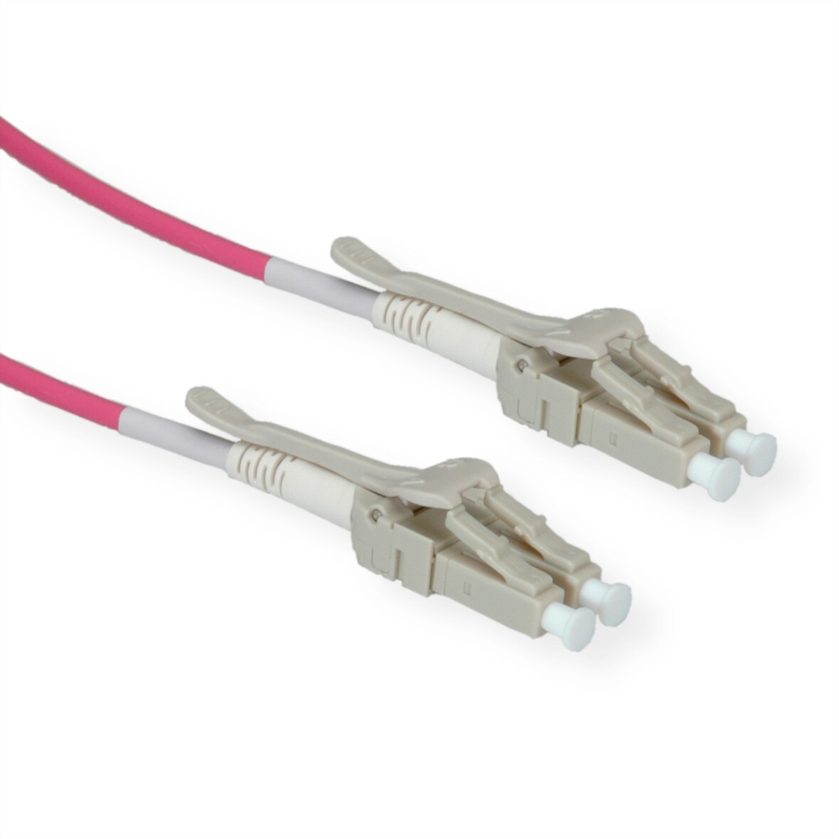 ROLINE LWL-Kabel 50/125µm OM4, LC/LC, Low-Loss-Stecker, violett, 1 m