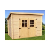 thumbnail of HABRITA abri madriers massifs 4.59 m² bois naturel ch3019.02n