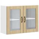 thumbnail of vidaXL Küchen-Hängeschrank mit Glastür Lucca Sonoma-Eiche Holzwerkstoff
