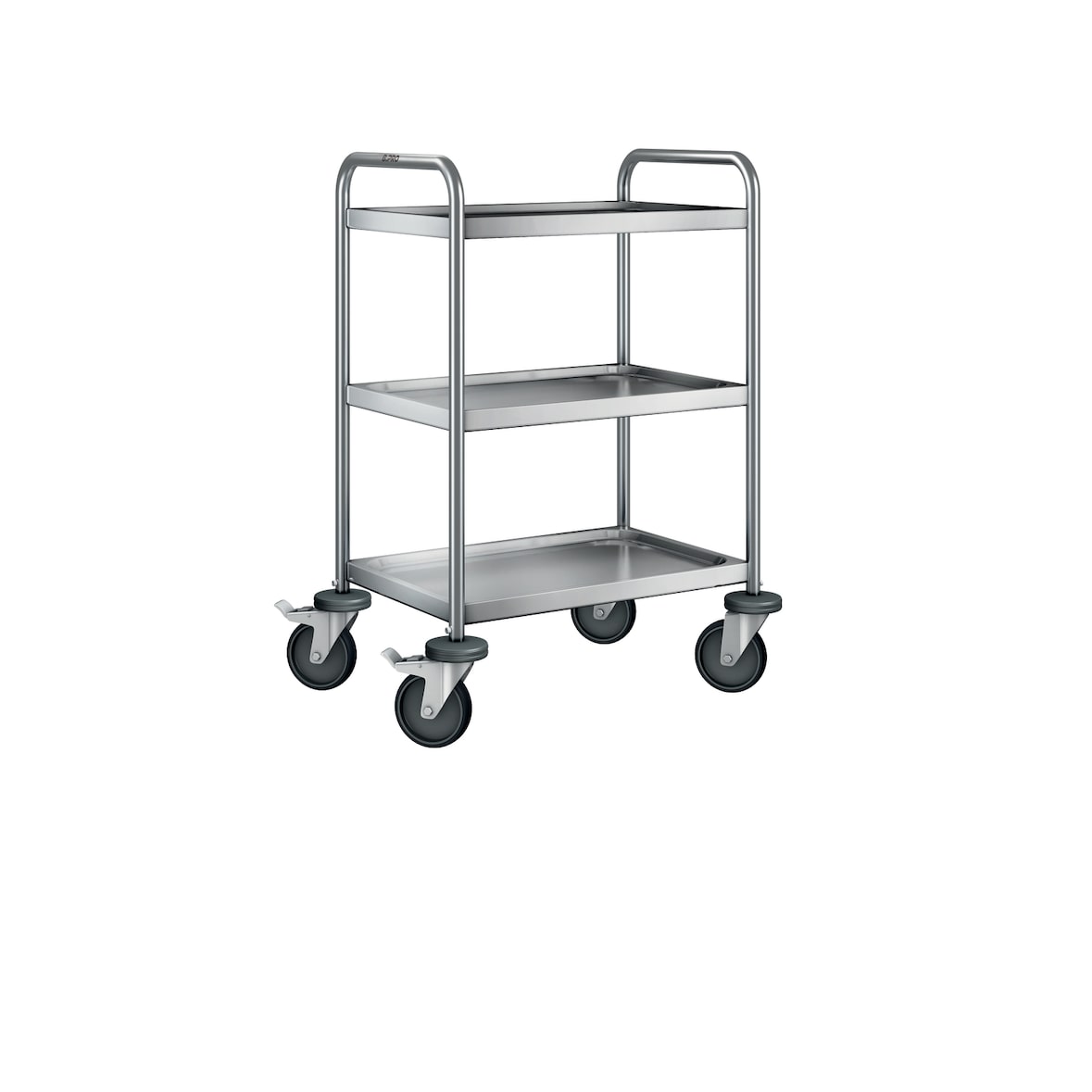 B.PRO Serveerwagen SW 6x4-3 met staalverzinkge wielen.