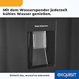 thumbnail of Exquisit Kühl-Gefrierkombination KGC265-70-NF-WS-040C inoxlook-az | No Frost | Nutzinhalt: 251 L | Temperaturregelung | Alarm