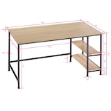 thumbnail of tectake Escritorio para ordenador Canton 120x60x75,5cm  Madera Industrial Clara, Roble Sonoma