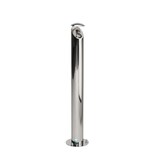 thumbnail of PROREGAL Aschersäule mit Schutzdach und Abstreifblech | HxBxT 103x20x20cm | Edelstahl poliert | Ascher Aschenbecher