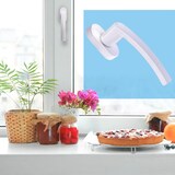 thumbnail of Fenstergriffe weiß 6 Stück Standard Aluminium Terassentürgriff außen Balkontürgriff Fenstergriffe