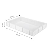 thumbnail of GILAC Bac à pâtons 600 x 400 - 15 L - Blanc G179421