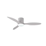 thumbnail of Ventilatore da soffitto con luce e telecomando - Bianco e pale bianche