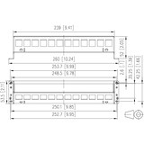 thumbnail of METZ CONNECT SmartConnect Patchpanel 12 Port Keystone, unbestьckt