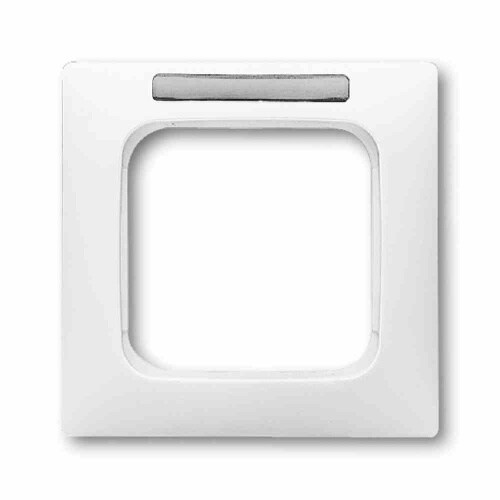 REFLEX SI Rahmen, 1f, alpinweiß, glänzend, Textfeld/Beschriftungsfläche, Kunststoff, geeignet für Geräteeinbaukanal