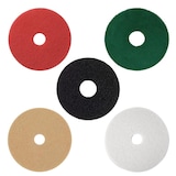 thumbnail of Pack de 5 Discos Limpeza de Pavimentos (Vermelho - Fibra Média) - Desenvolvidos com fibra sintética para a limpeza de pavimentos. Adequados para PVC