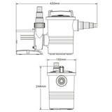 thumbnail of HELLOSHOP26 - Bomba de piscina 8000 litros por hora circulación 100 vatios con filtro ecológico 16_0001986