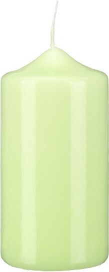 Spitzkopf-Stumpenkerzen Kiwi 300 x Ø 100 mm, 6 Stück