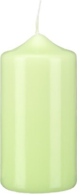 thumbnail of Spitzkopf-Stumpenkerzen Kiwi 300 x Ø 100 mm, 6 Stück