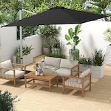 thumbnail of COSTWAY Rechteckiger Sonnenschirm, großer Ampelschirm mit Kurbel, neigbarer Gartenschirm, um 360° drehbar