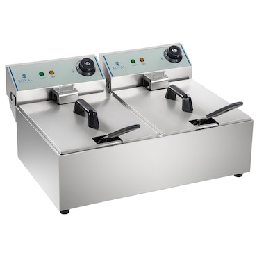 Royal Catering Freidora eléctrica - 2 x 10 L - ECO