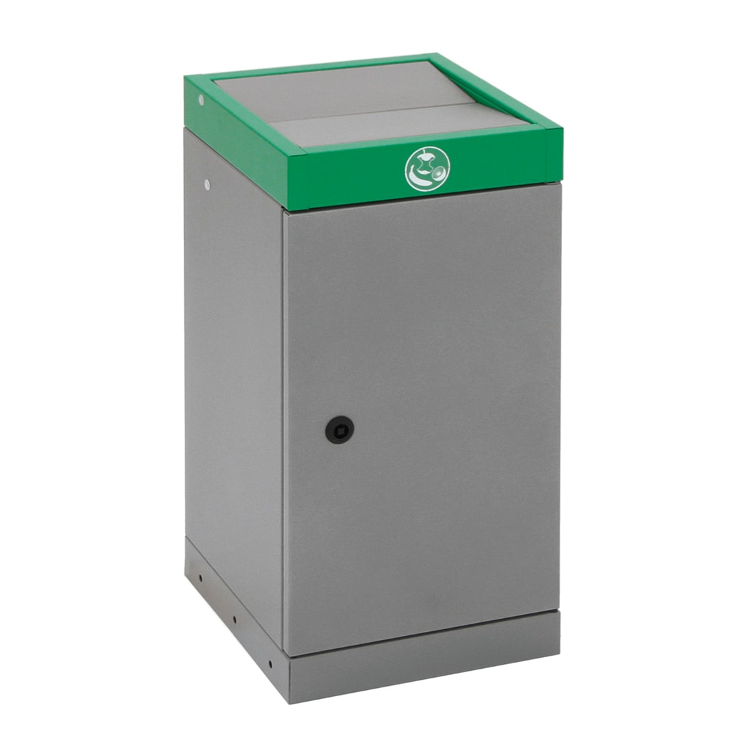 Abfalltrennung ProTec-Plus, graualu/6024, verz. Innenbehälter, 30 Liter