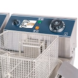 thumbnail of Cleiton® Freidora Industrial Eléctrica 6+6 Litros Doble Sobremesa | Freidora Profesional de Aceite en Acero Inox 5000 W Termostato Alta Precisión