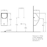 thumbnail of Geberit Urinal Renova Plan wasserlos, Abgang nach hinten weiß