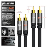 thumbnail of Primewire Stereo-Cinch Audio-Kabel, RCA, HiFi Audio-Kabel mehrfach geschirmt, 2x Cinch auf 2x Cinch - 7,5m