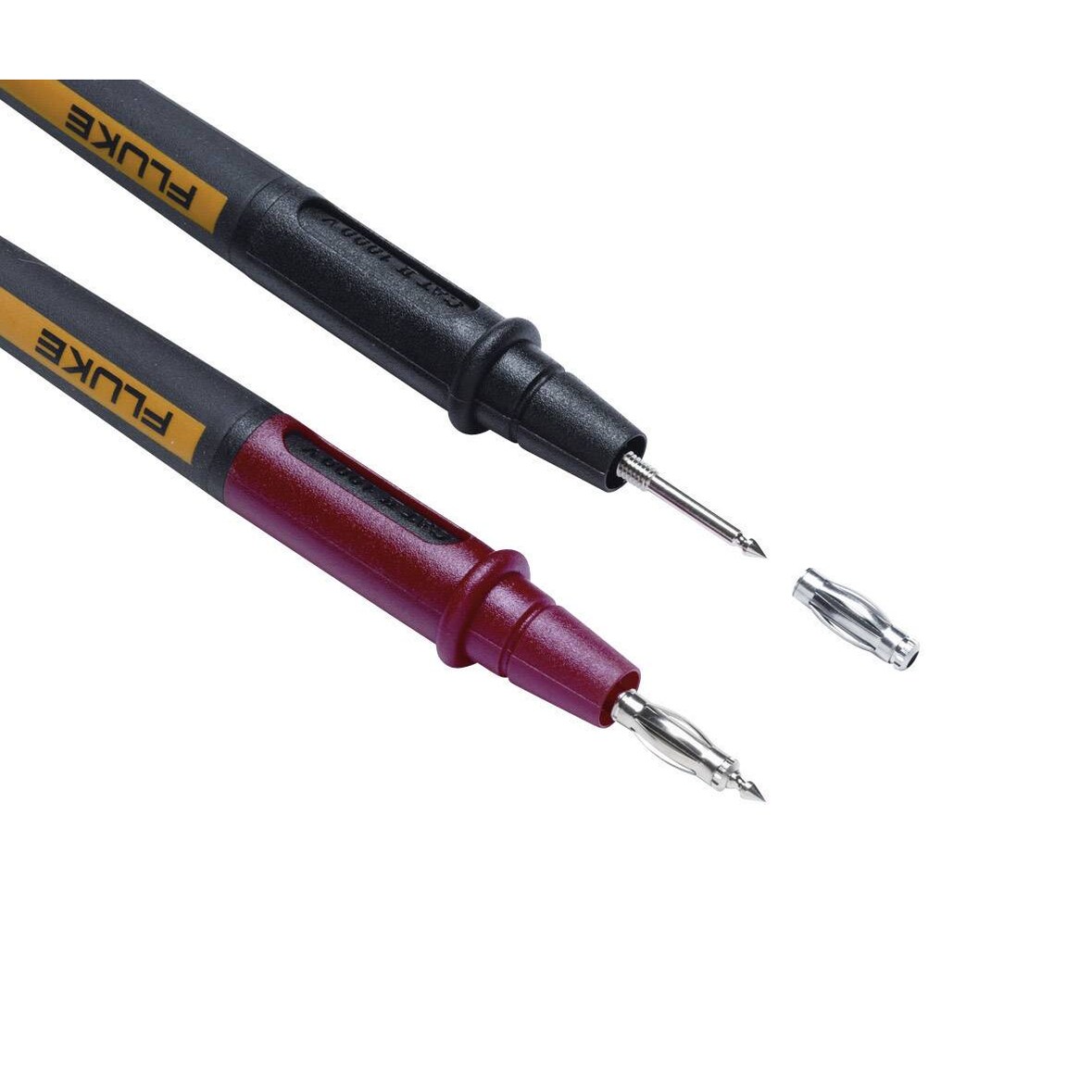 Fluke TL175E Sicherheits-Messleitungs-Set Lamellenstecker 4 mm Prüfspitze 1.20 m Schwarz, Ro 3565554