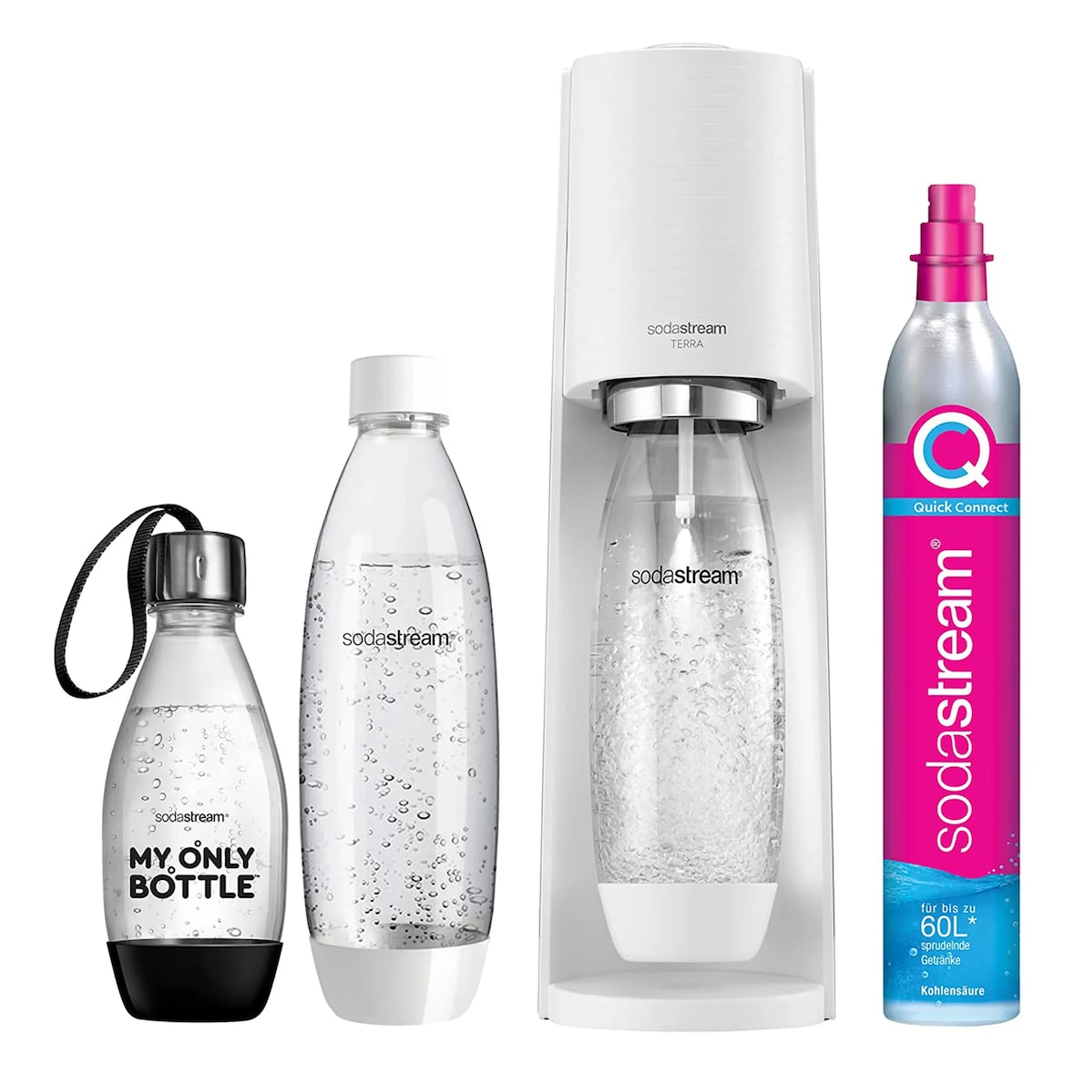 SodaStream Terra Metall, Kunststoff Weiß