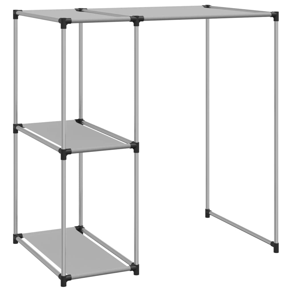 HELLOSHOP26 - Portaoggetti per lavatrice 87 x 55 x 90,5 cm grigio 02_0005450