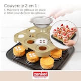 thumbnail of Moule à gâteaux individuels 9 empreintes avec couvercle Zenker Bake Click and Go