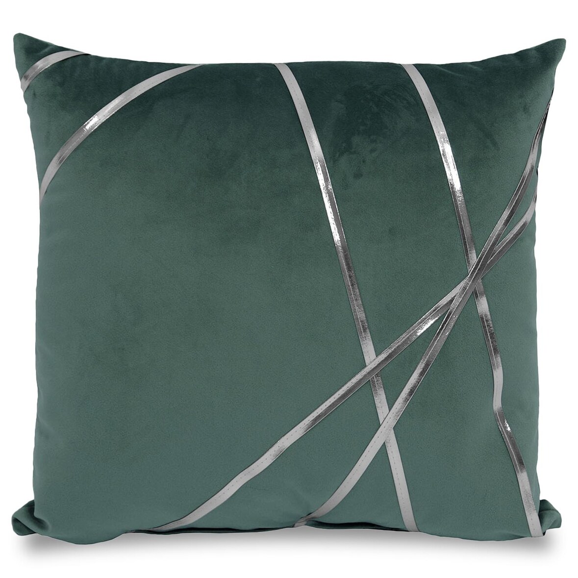 Paquete doble de cojines decorativos verde esmeralda 45 x 45 cm