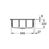 thumbnail of Villeroy&Boch Spülbecken, Küchenspüle Siluet 60 S Ivory 600x510mm, Unterschrankbreite 60cm