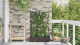 thumbnail of vidaXL Gartenpflanzer Braun 80 x 40 x 126 cm Stahl