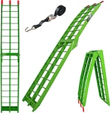 thumbnail of TRUTZHOLM 1x Auffahrrampe klappbar 180 cm Traglast 340 kg Alu grün Riffelstab Verladerampe