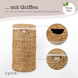 thumbnail of Lycce Wäschekorb 2 Fächer, Wäschebox mit Deckel und Wäschesack