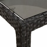thumbnail of vidaXL 3-tlg. Garten-Essgruppe mit Kissen Schwarz Poly Rattan