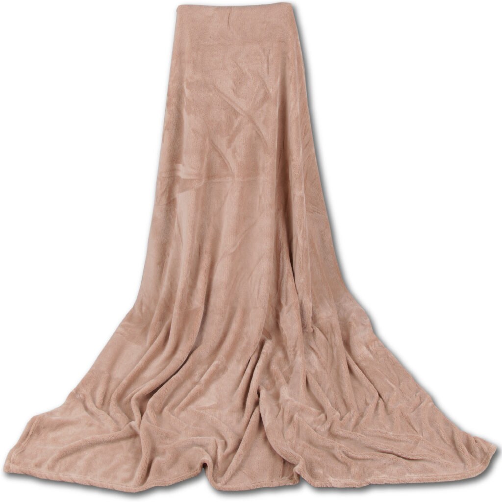 Mikrofaser Decke beige - creme 70x100 cm