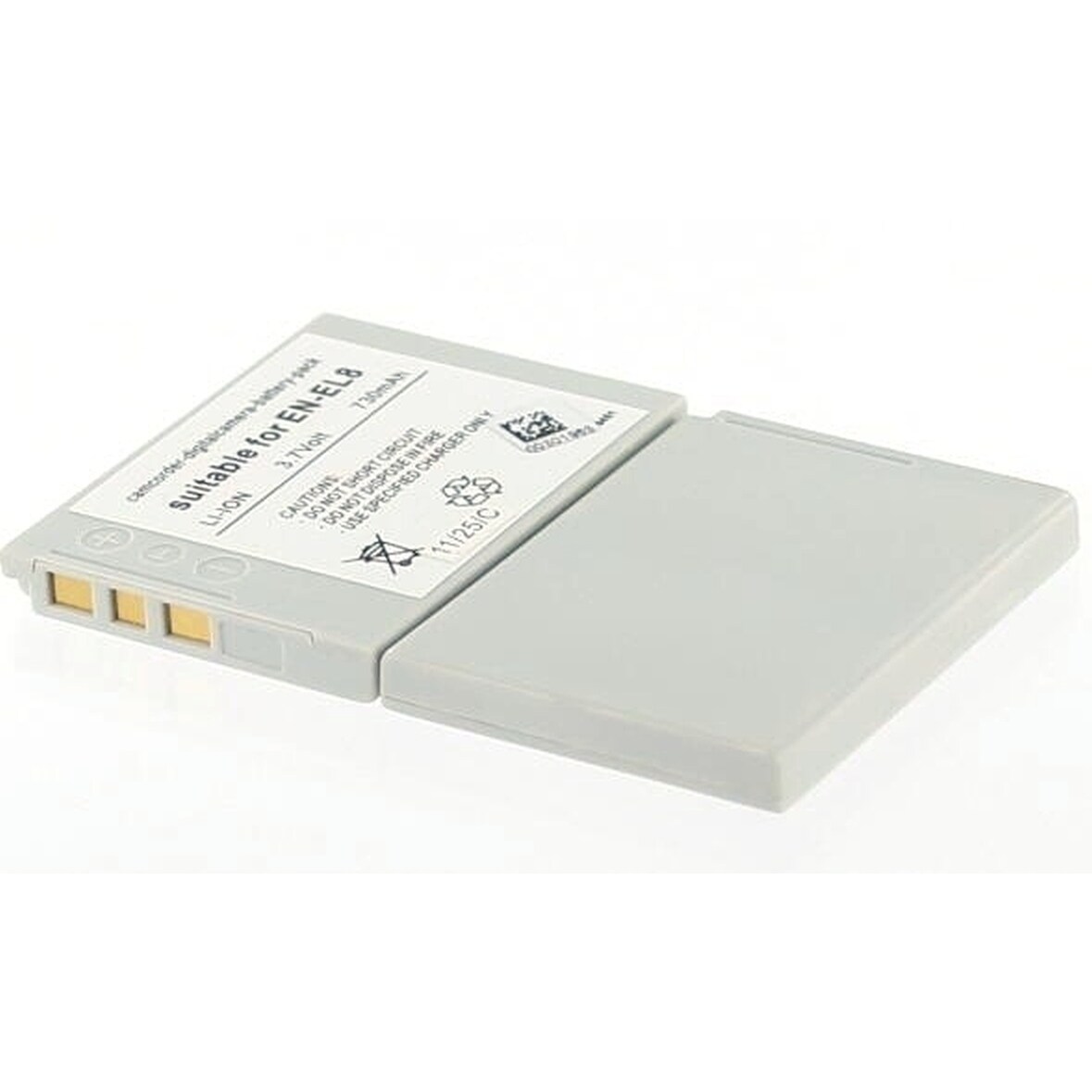 Akku für Nikon Coolpix S9 Li-Ion 3,7 Volt 600 mAh grau